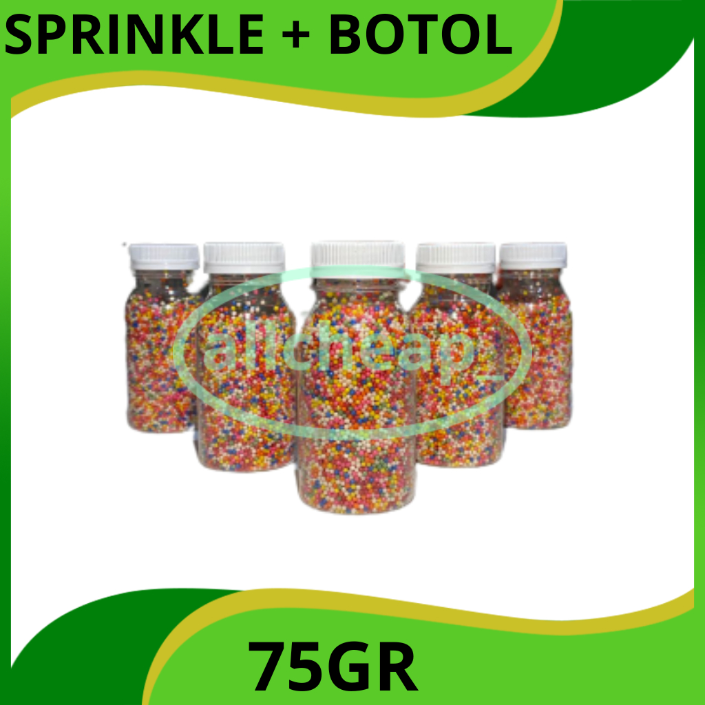 

SPRINGKEL 75GR BOTOL SPRINKEL SPRINKLE TRIMIT GULA HIASAN KUE WARNA