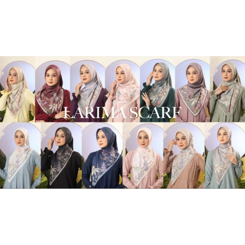 LARIMA SCARF HIJAB JILBAB SEGI EMPAT GREENISM
