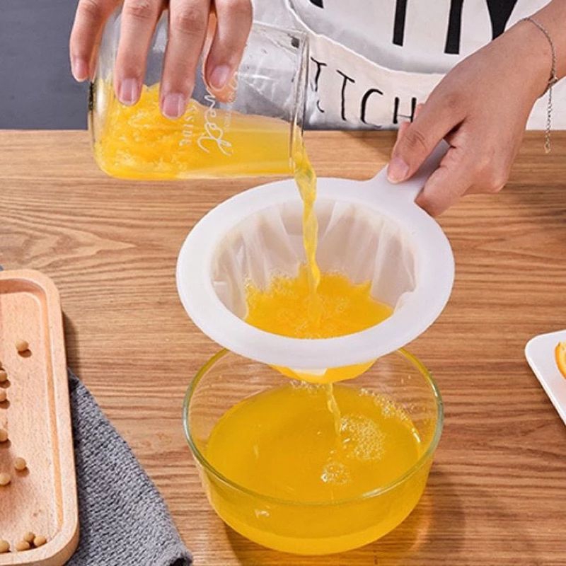 Saringan Kain Soya Susu Mesh Filter Strainer Juice MPASI Soy milk Kopi Saringan Serbaguna Jamu Madu 
