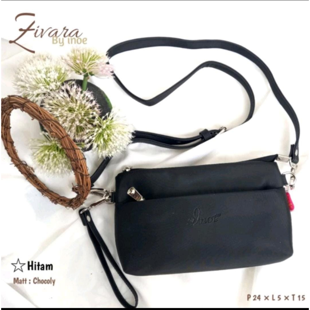 KIARA BY INOE TAS SELEMPANG WANITA TERBARU SLINGBAG WANITA 2IN1