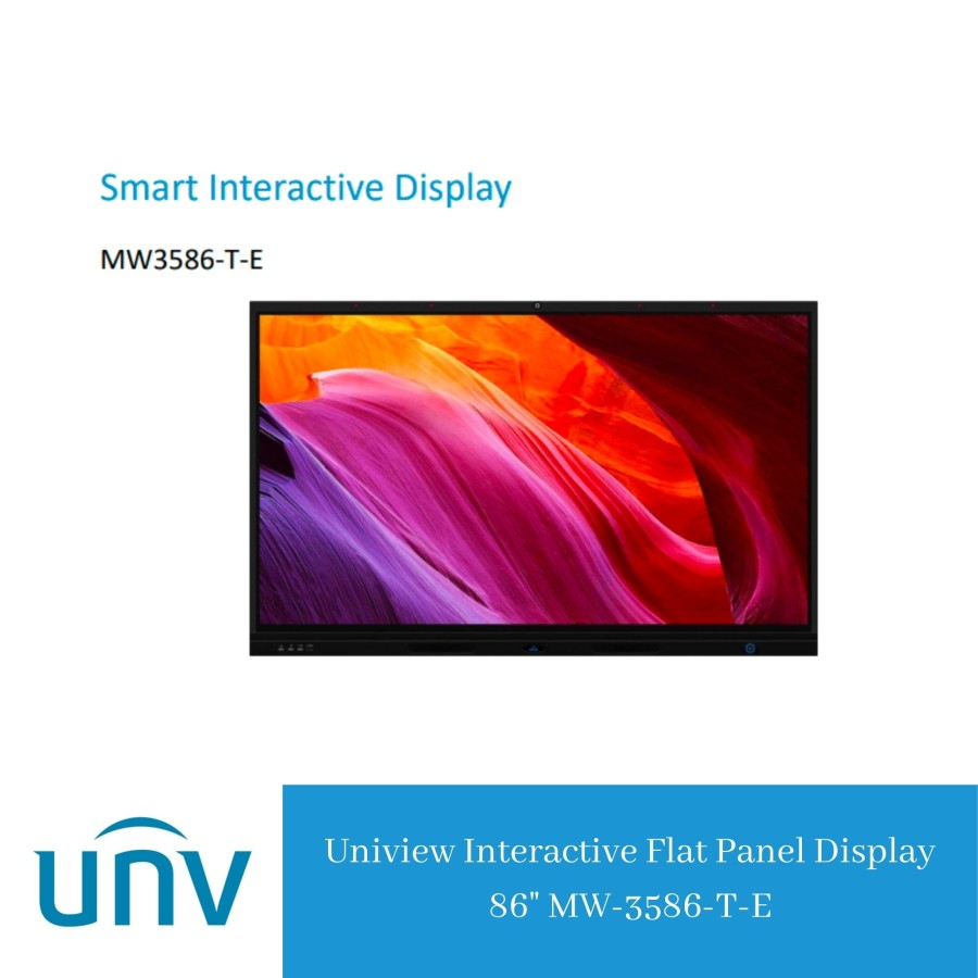 Uniview Interactive Flat Panel Display 86" MW-3586-T-E