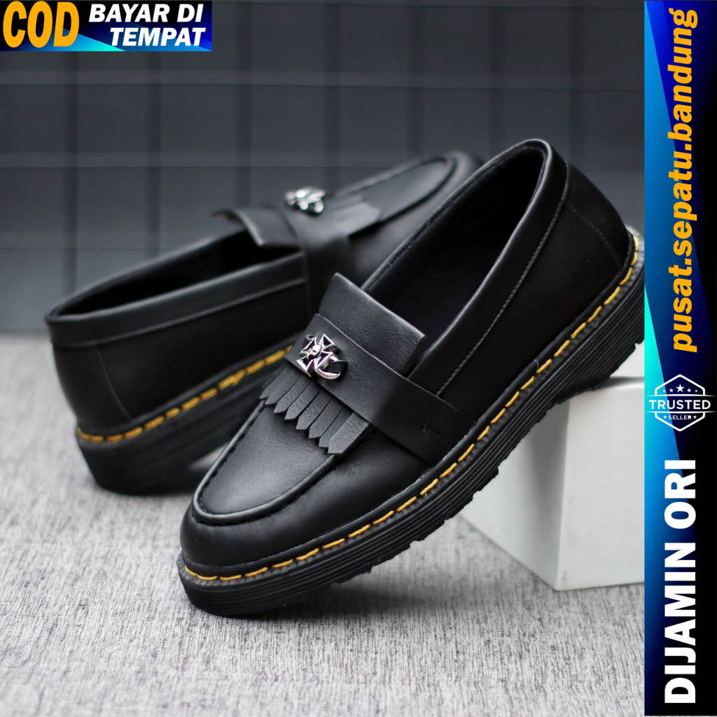 Sepatu Pria Formal Docmart Anak Laki Laki Original 100% Keren Casual Hitam Pria Dr Martins Sepatu Fo