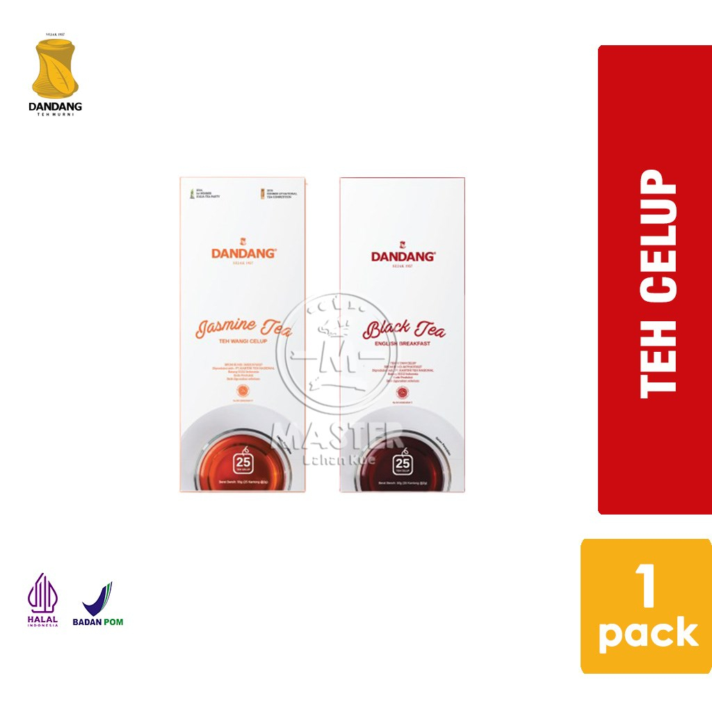 

Teh Celup Dandang Jasmine Tea / Black Tea isi 25 Tea Bag [1 Pack]