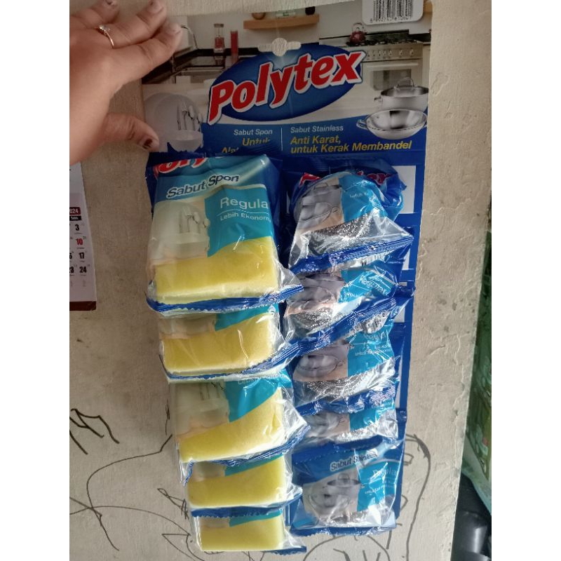 polytex sabut cuci piring / polytex kawat cuci piring