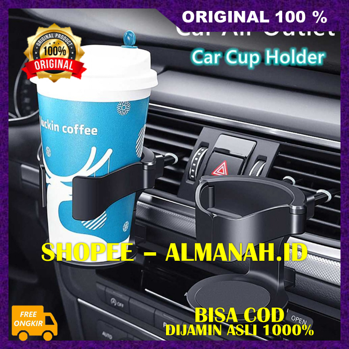 [BISA COD] Holder Dudukan Botol Minum Mobil Tempat Botol Minum Mobil Cup Holder ASLI
