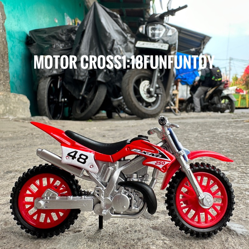 Diecast Motor Cross Motor Trail 1:18 modern city DS820