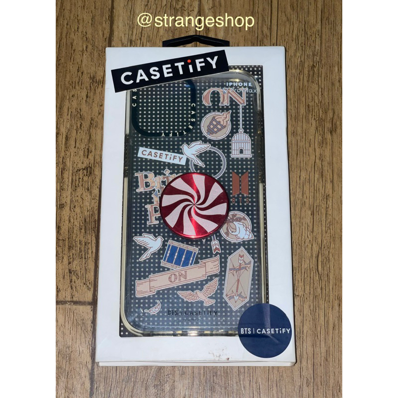 [ Preloved ] Case Iphone 12Promax Casetify BTS Official Original Lucu Kawaii Kartun Bergambar