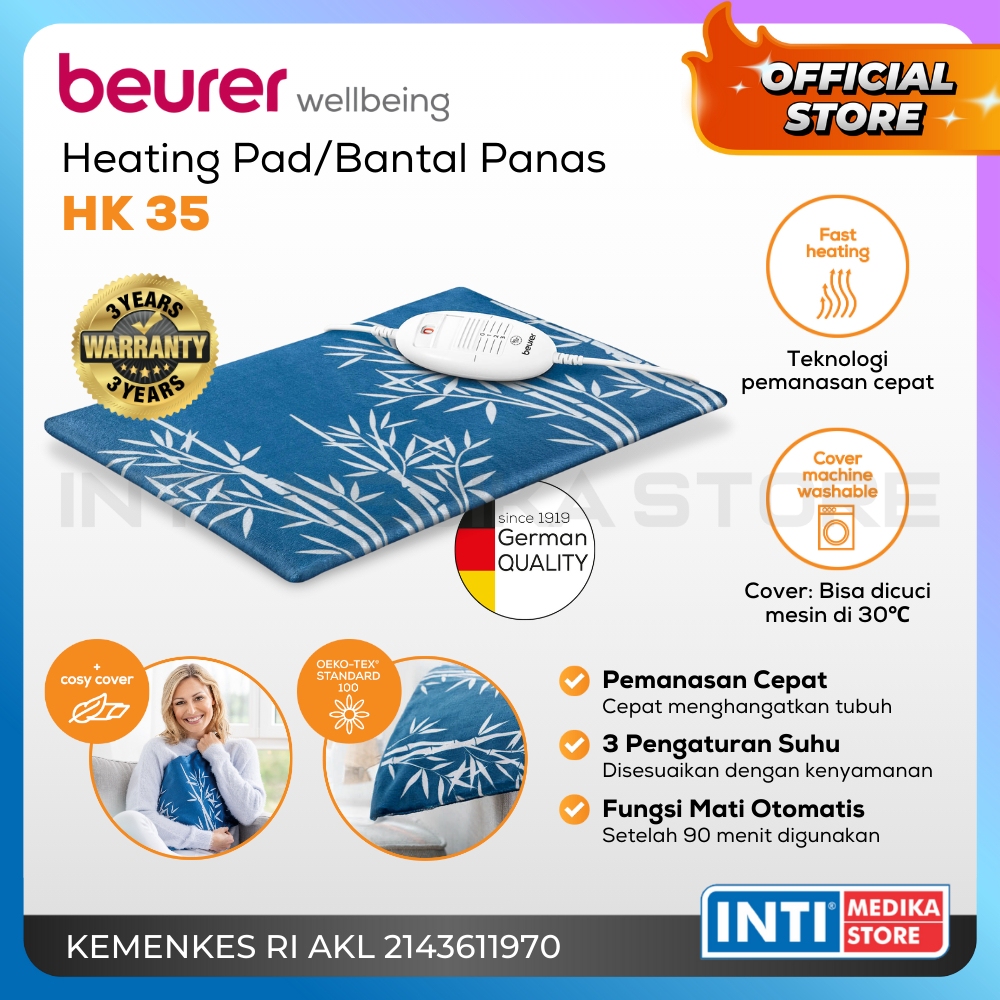 BEURER - Heating Pad HK 35 | Bantal Panas Beurer | Alat Terapi Panas