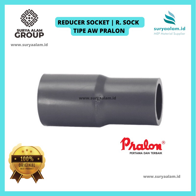 REDUCER SOCKET AW 3" X 2” FITTING PIPA PVC "PRALON" | REDUCER 4" X 2” PRALON | VLOKSOK 4” X 3” SAMBU