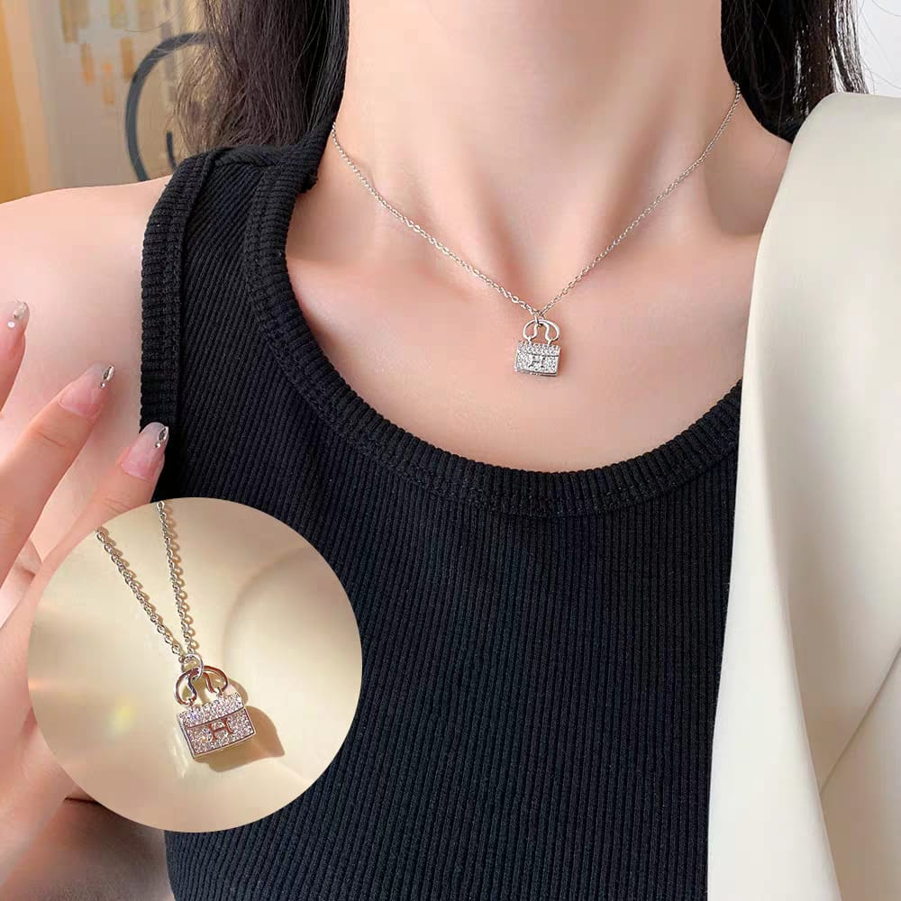 Kalung Titanium Wanita Anti Karat Asli - Kalung Nikmir Elegan Tidak Luntur
