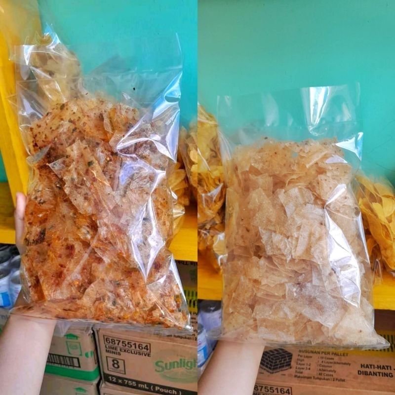 

Cemilan Keripik Kaca/Keripik Beling Cikur/Aroma Daun Jeruk500g