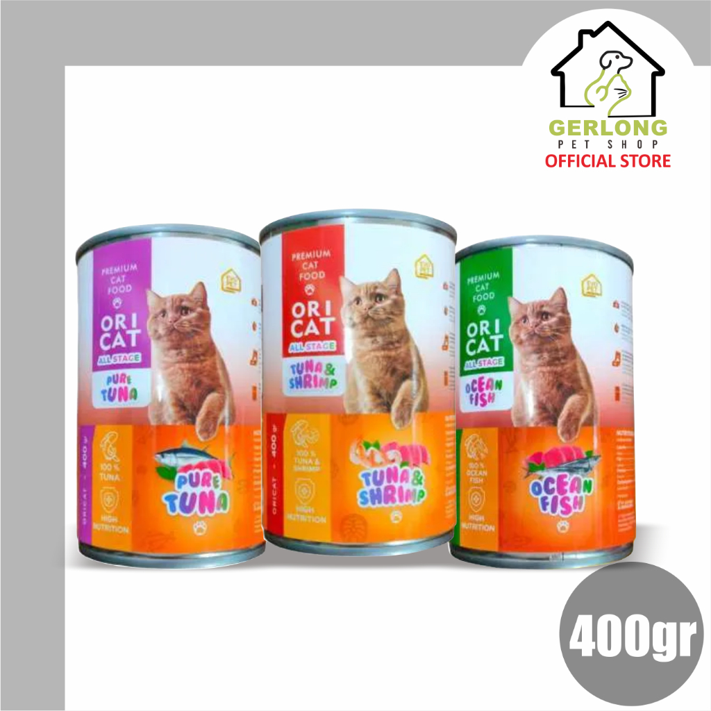 Oricat Kaleng Wet Food Makanan Kucing Basah 400gr