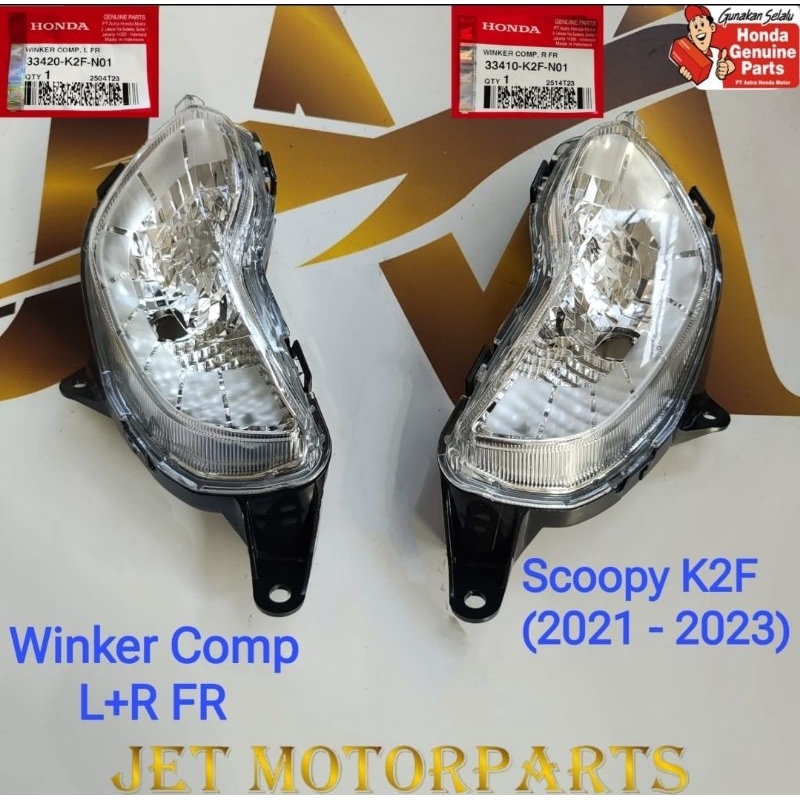 Sein Assy Depan Lampu Sein Depan Scoopy Prestige 2021 Harga Satuan Ori Honda AHM