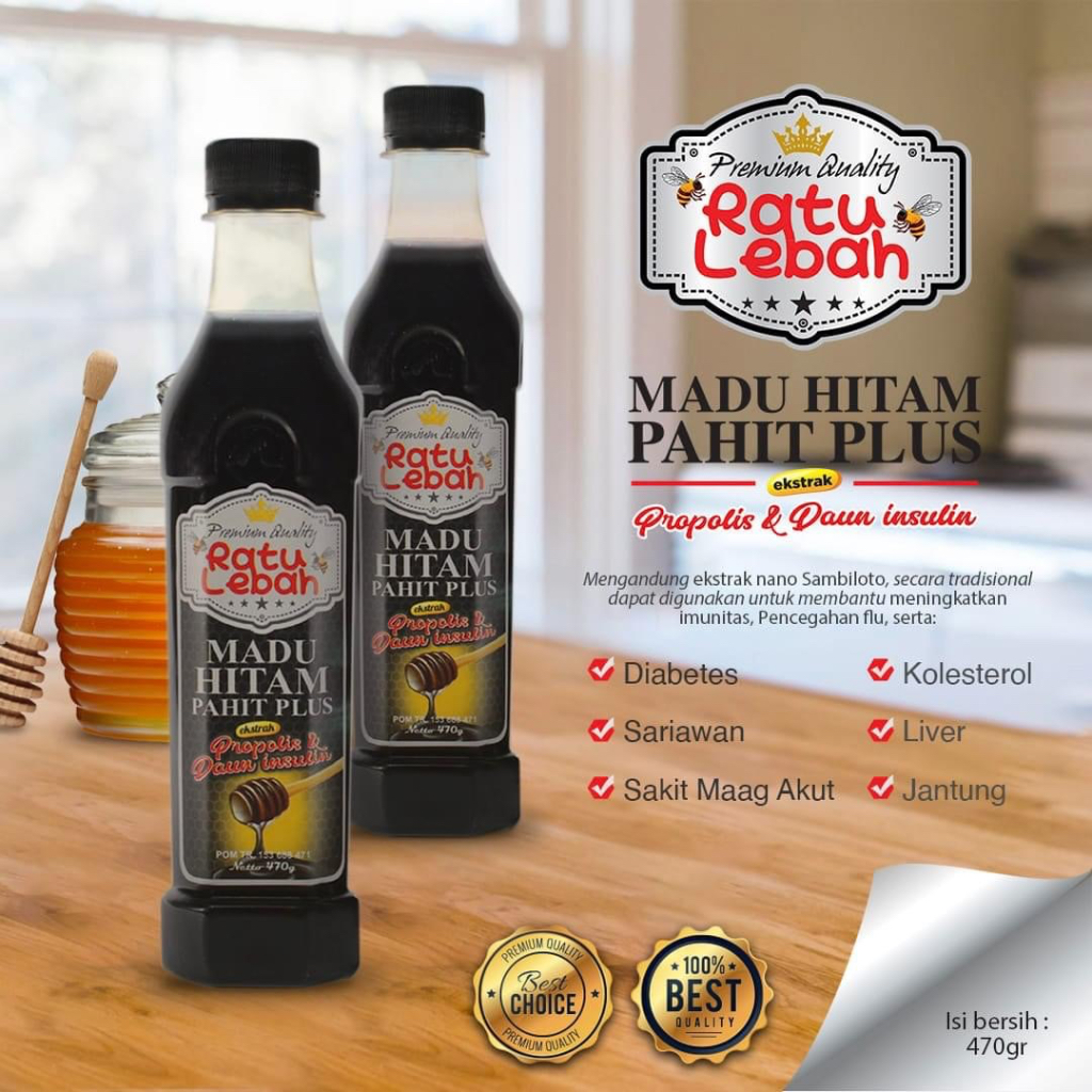 

Madu Hitam Pahit Ratu Lebah Original 100%