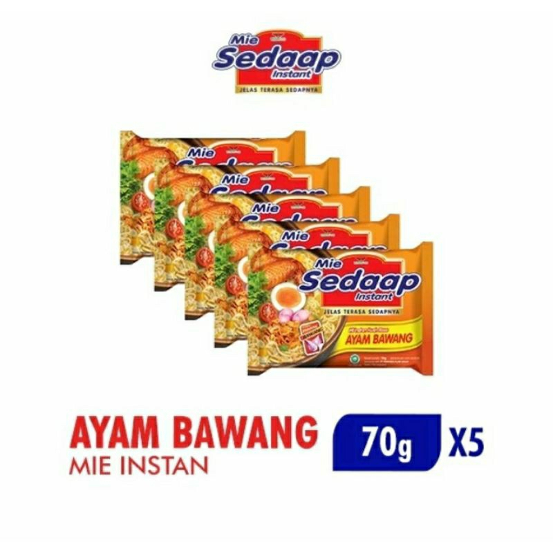 

Mie Sedaap Ayam Bawang 70gr x 5