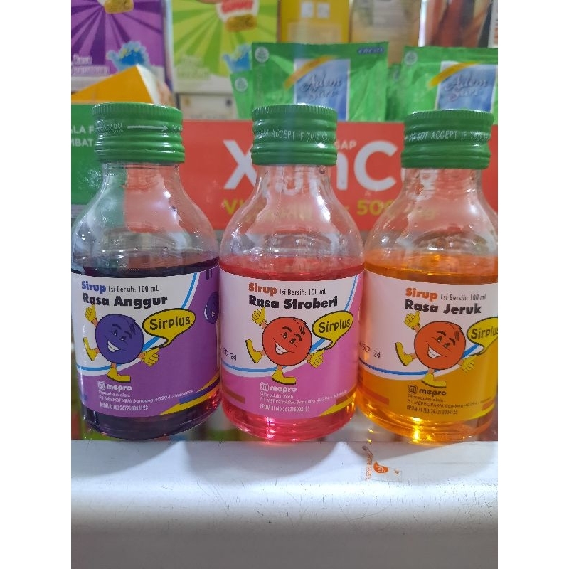 

Sirplus sirup untuk campuran puyer 100 ml