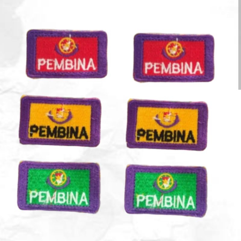 bed Badge Tanda Kwalifikasi Pembina Pramuka Bordir
