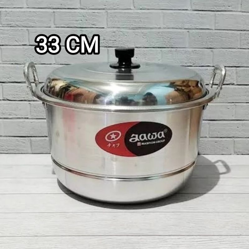 Panci kukusan jawa 33 cm/panci dandang/panci serbaguna