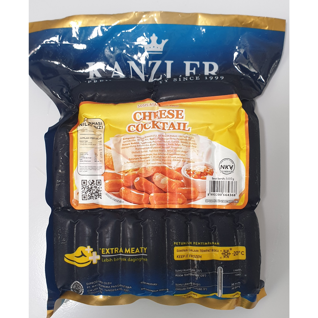 

Sosis Kanzler Cheese Cocktail 500 gr