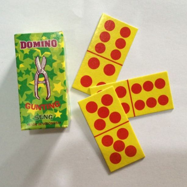 Domino Kartu Gaple Merk Gunting Permainan Kertu Playing Card Permainan Ronda Ngeronda Domini Gapleh 