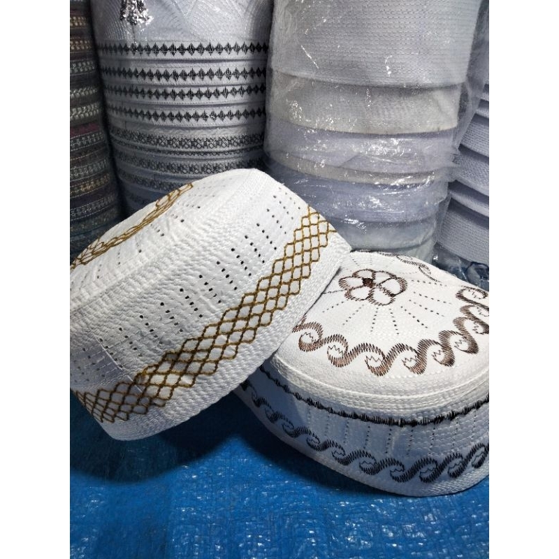 peci kopeah bangladesh/peci aldan bangladesh/peci haji putih