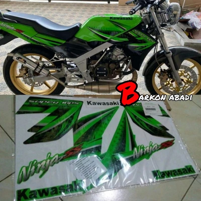 stiker Striping NINJA SS 2012 hijau original