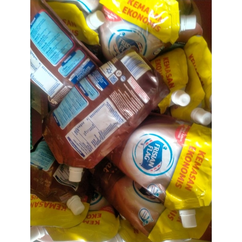 

susu pouch susu frisian flag 545gr putih coklat