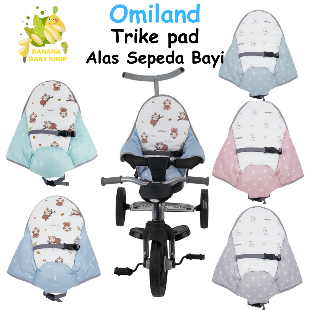 Omiland Alas Kursi Dorong Bayi Trike Pad Alpaca & Sloth Series - Alas Duduk Kursi Dorong
