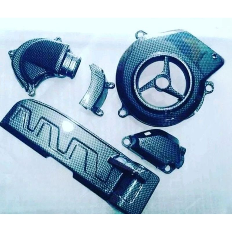 Paket carbon cvt Nouvo Z original import Thailand tutup kipas mio cover ais nouvo keongan nouvo carb