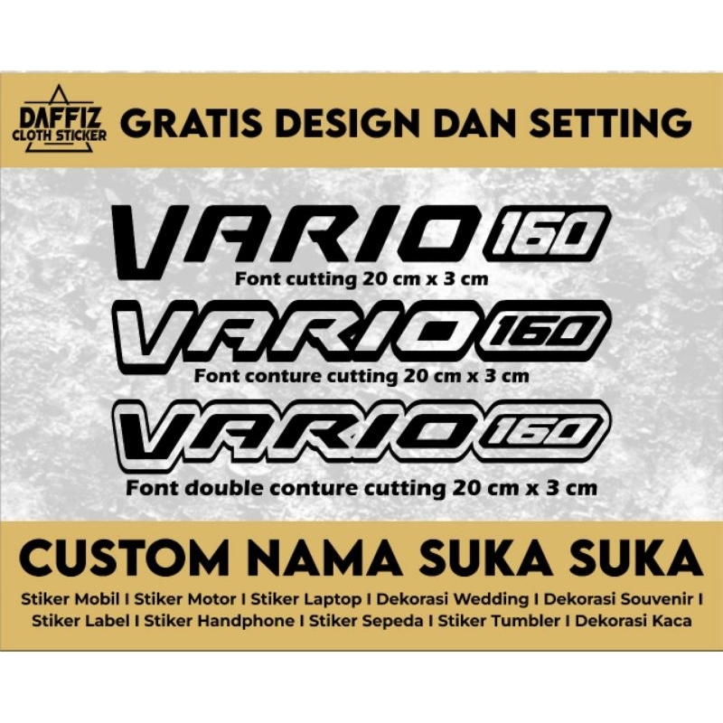 Stiker cutting Vario 160