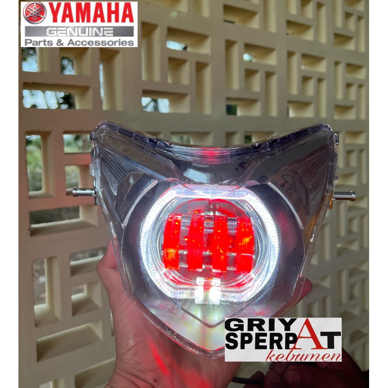 LAMPU DEPAN JUPITER MX NEW BILED PROJI 4 LENSA