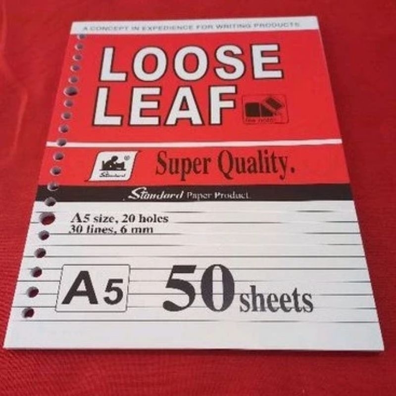 

[50 Lembar & 100 Lembar] Loose Leaf isi Blinder kampus A5 Standard Blinder DALINGSHOP