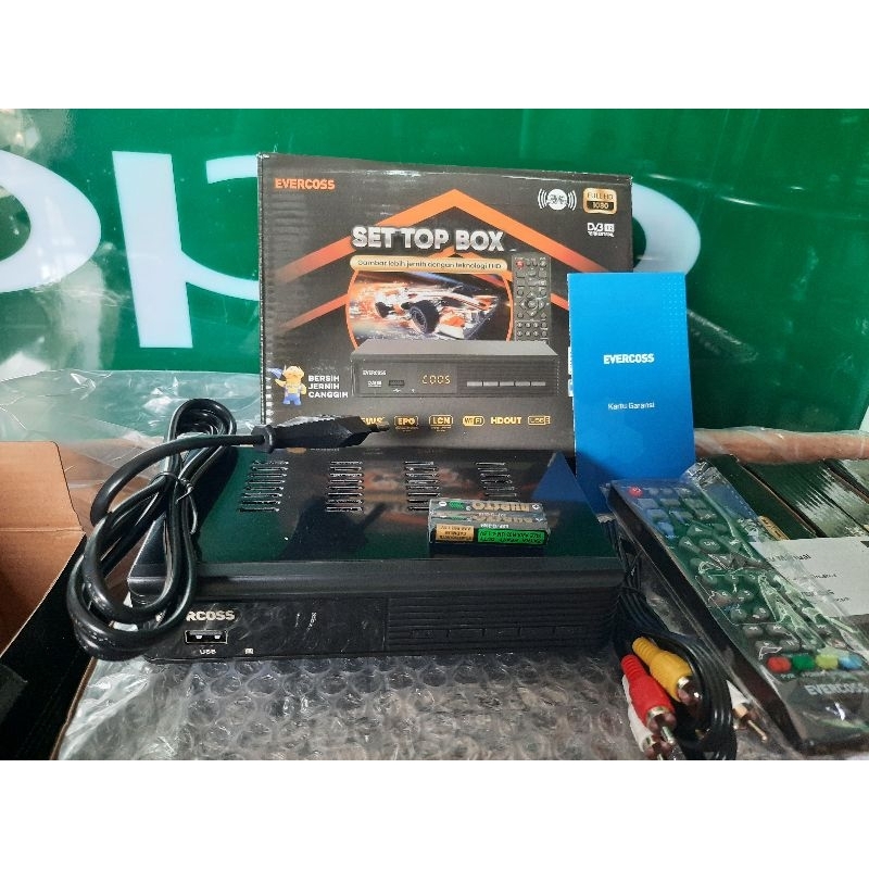 OBRAL**STB EVERCOSS PRIME/MAX DVB-T2 CHIPSET MSTAR TAHAN PANAS