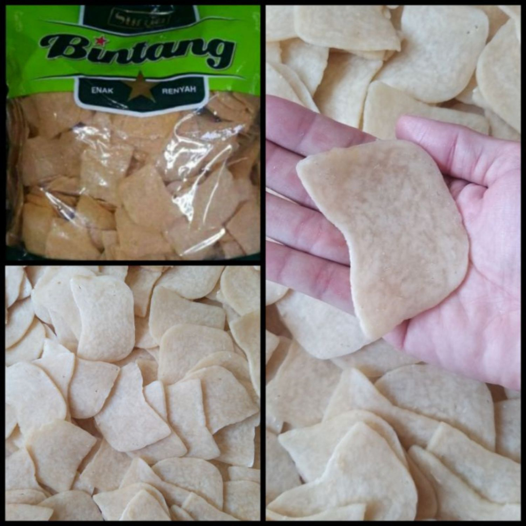 

Krupuk Udang Bintang Satu Besar / Kecil 500gr Asli Sidoarjo