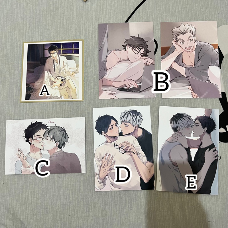 Haikyuu Bokuto Akaashi Couple Postcard Various artists Bokuaka Postcard