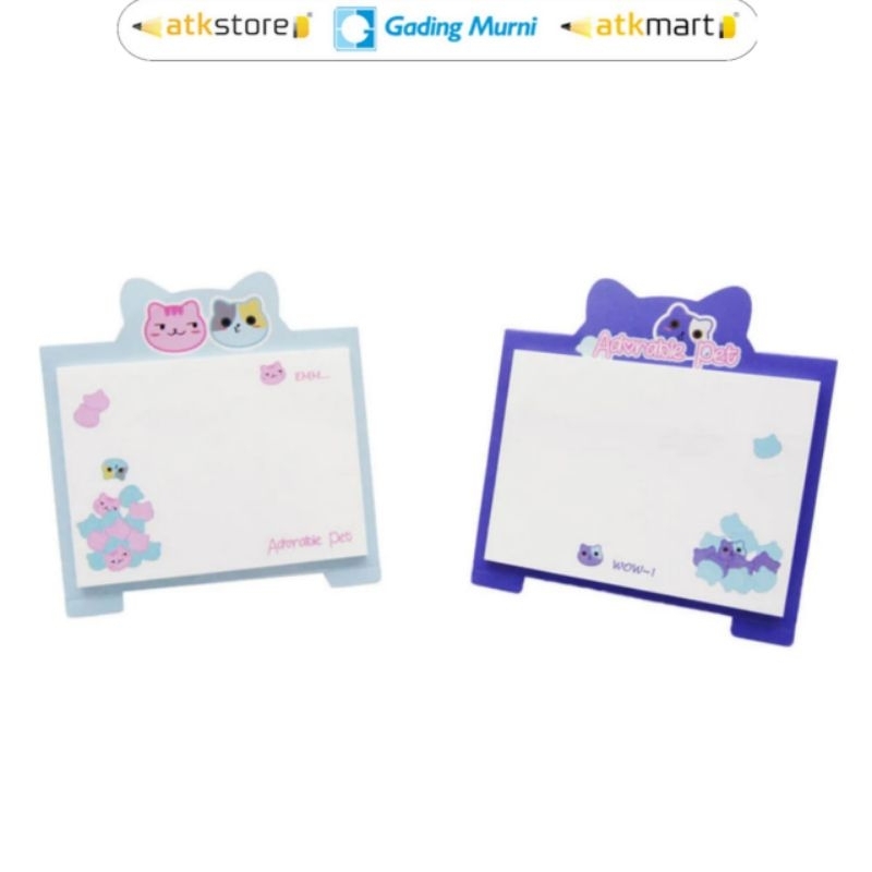 

M&G "Adorable Pet" 3"x4" Self-holding Sticky Notes 40 sheets 76x101mm - Tempelan Kertas Catatan Memo AS34V191