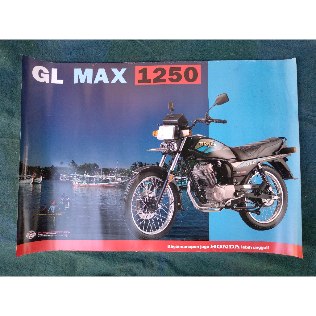Poster iklan honda gl max original astra NOS