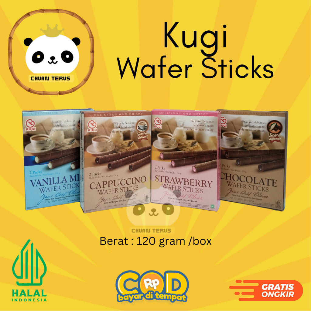 

BISKITOP - KUGI WAFER STICK 120g Biskuit Kue Kering Anak Dewasa Enak Renyah Biscuit Rasa Kopi Coklat