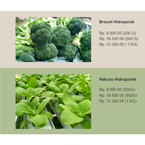 

sayur hidroponik sehat alami