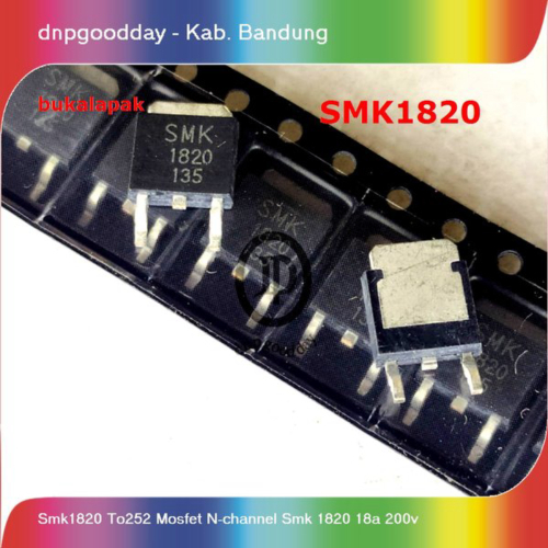 Jual smk1820 to252 mosfet n-channel smk 1820 18a 200v Murah