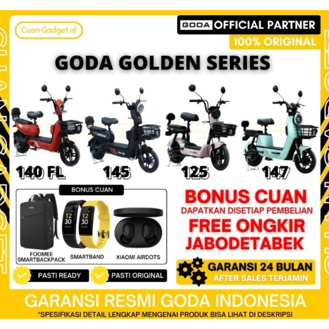 Sepeda Listrik Viar CARAKA Termurah Garansu Resmi Gratis Jaket - SEKEN