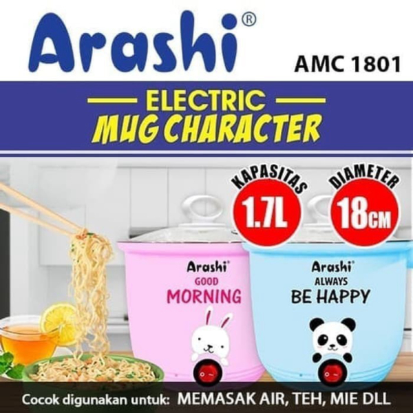 AMC 1801 ARASHI ELECTRIC MUG LISTRIK 17 LITER PANCI ELECTRIC PEMANAS