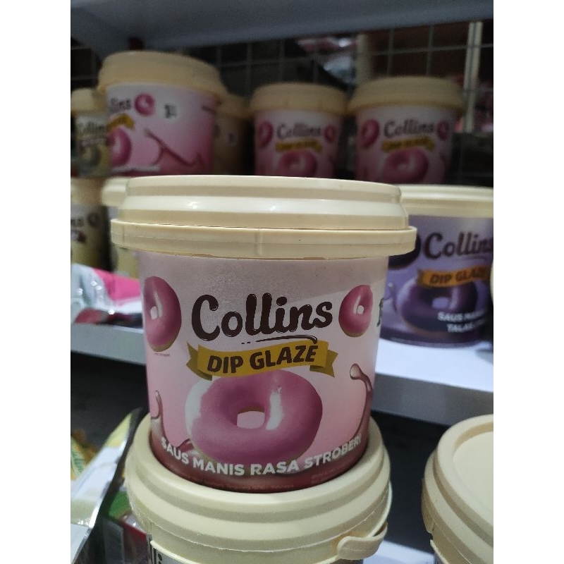 

DIP GLAZE COLLINS 1KG / SELAI TOPPING DONAT / TOPPING KUE