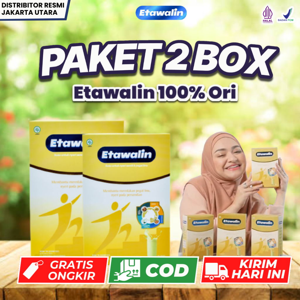 

Etawalin Paket 2 Box 100% Original Susu Kambing Etawa Tingkatkan Kepadatan & Kesehatan Tulang Sendi Susu Anti Asam Urat Rematik Reumatik Nyeri Sendi