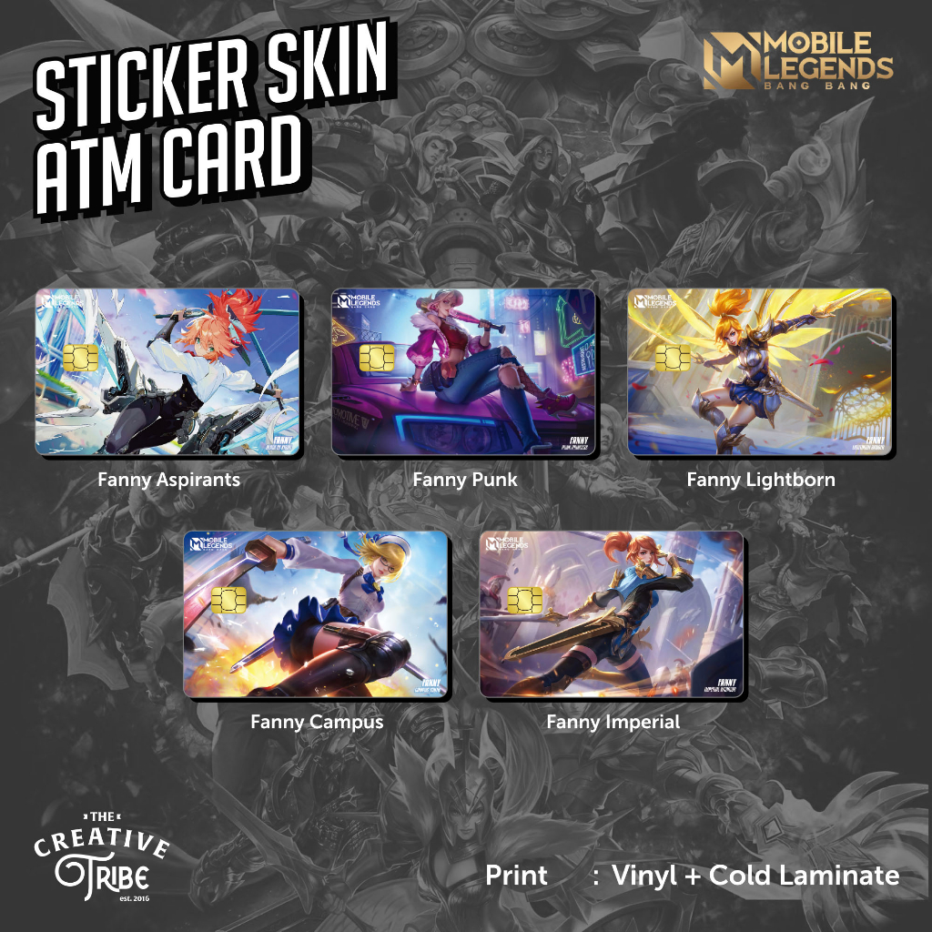 Fanny - Sticker Card Skin - Vinyl ATM Debit Credit Emoney Flazz Stiker Mobile Legends MLBB