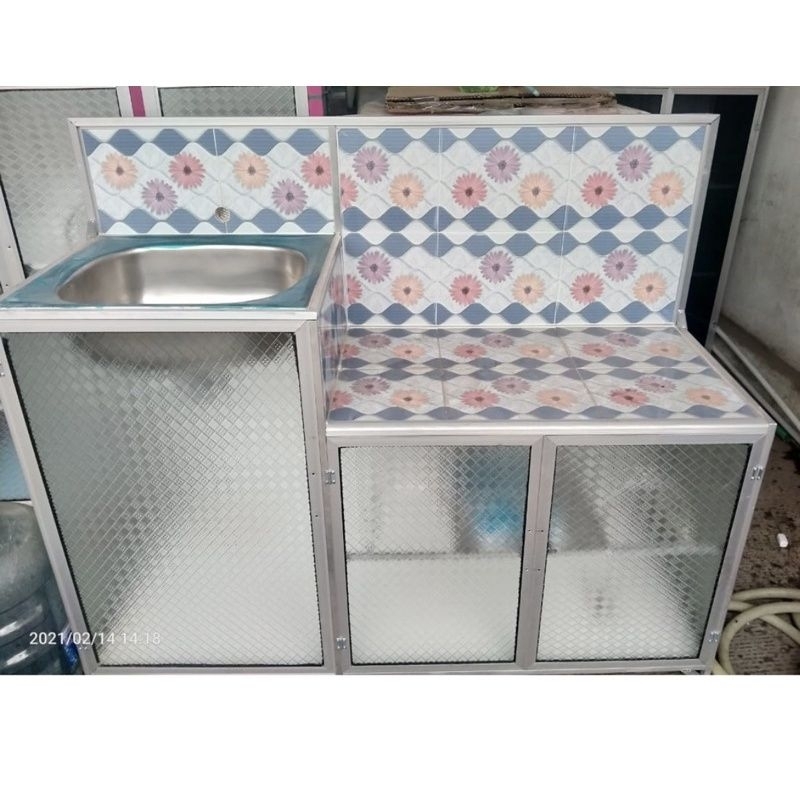 RAK KOMPOR WASTAFEL MEJA KOMPOR WASTAFEL RAK CUCI PIRING SINK MEJA CUCI PIRING RAK KOMPOR 3 PINTU RA