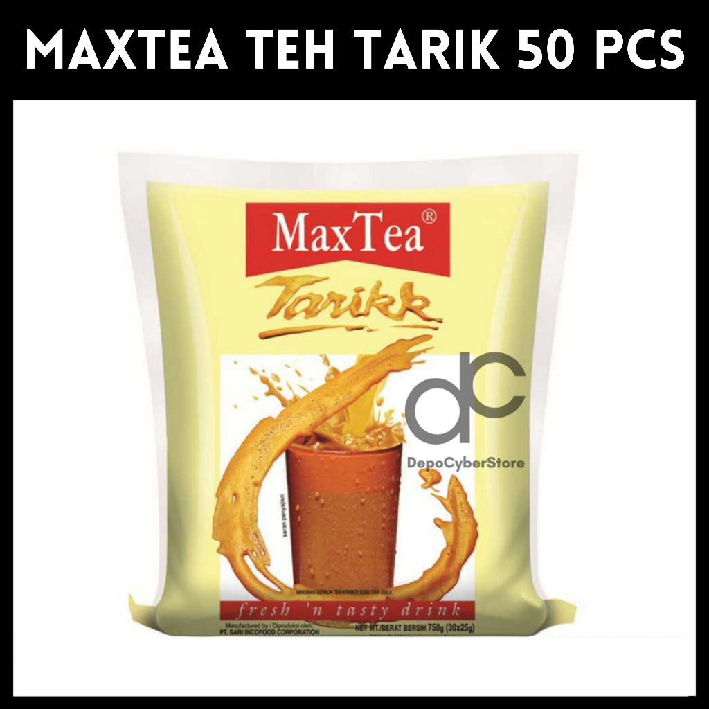 

MAX TEA TEH TARIK 50 PCS SACHET MAXTEA TARIKK INDOCAFE