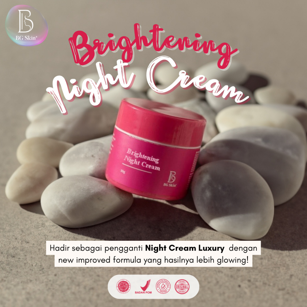 KRIM MALAM LUXURY KRIM MALAM ACNE BGSKIN [[NIGHT CREAM]] BRIGHTENING PREMIUM NIGHT CREAM BGSKIN KRIM