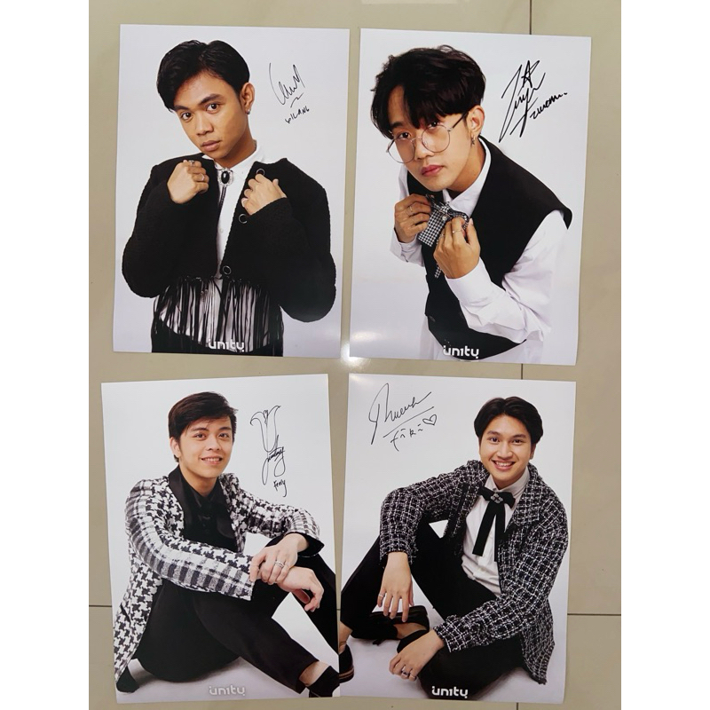 Official Signed Poster UN1TY 3rd Un1versary Gilang zweitson fenly fiki