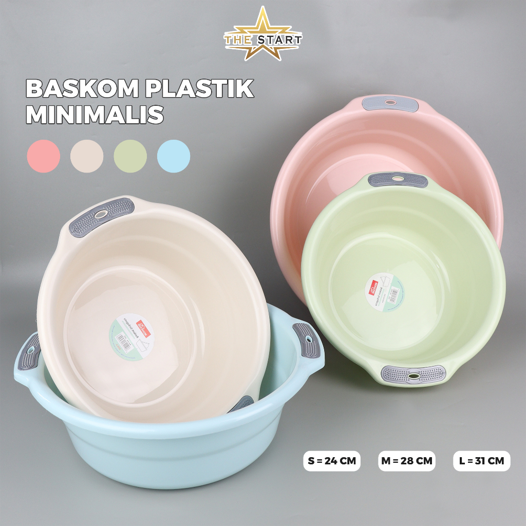 Baskom Cuci Plastik Tebal Baskom Bening Baskom Penyaring Buah Dan Sayur Baskom Serbaguna